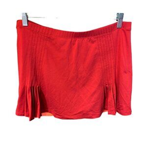 Tail Womens Red Athletic Golf Tennis Skort Pleated Hem Sz 14